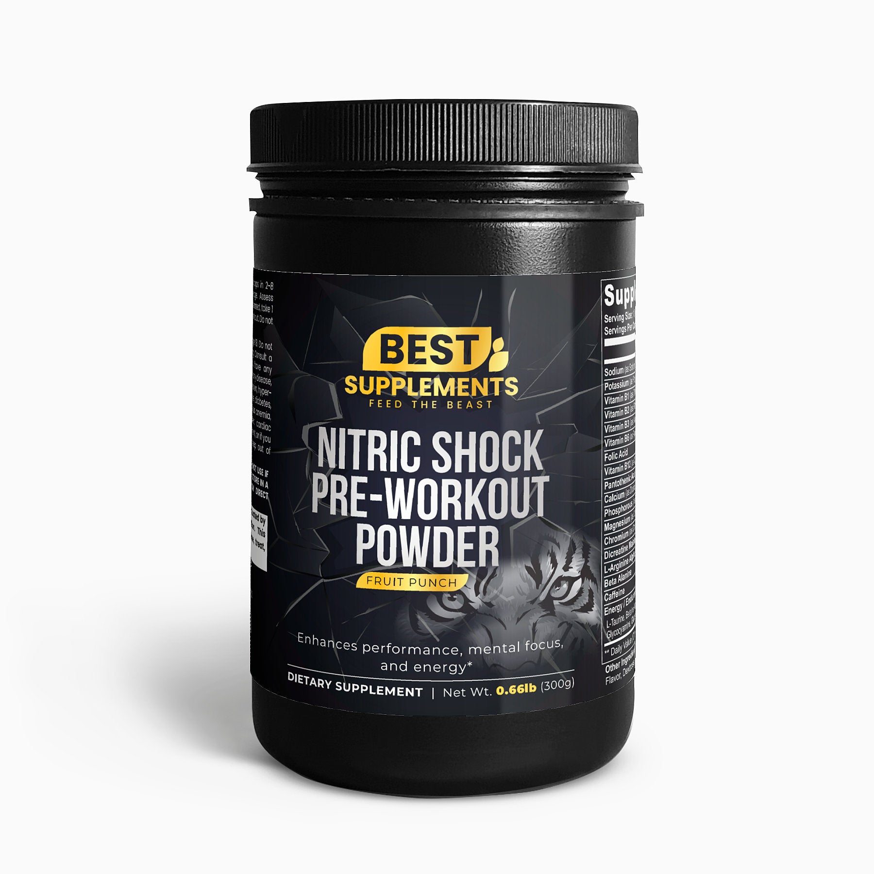 Nitric Shock Pre-Workout Powder (Fruit Punch)